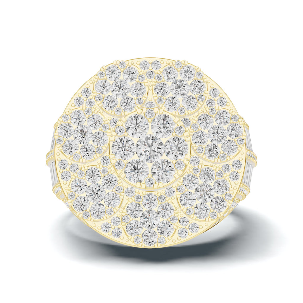 Iced Out Cluster Ring