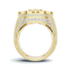 Iced Out Cluster Ring