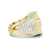 Iced Out Cluster Ring