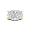 Three Stone Gallery Ring