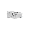 Textured Geometric Statement Ring