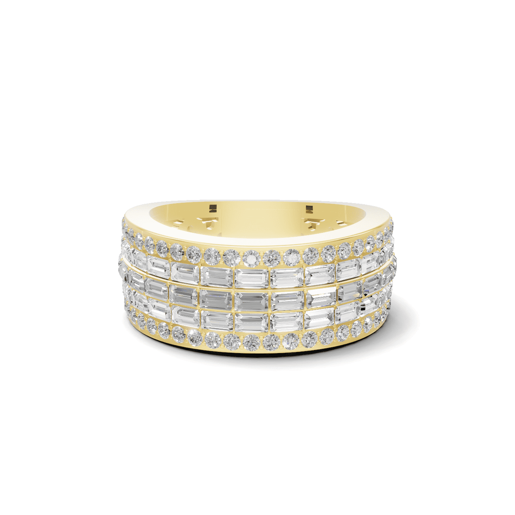 Multi Row Baguette Ring