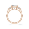 Three Stone Heart Ring