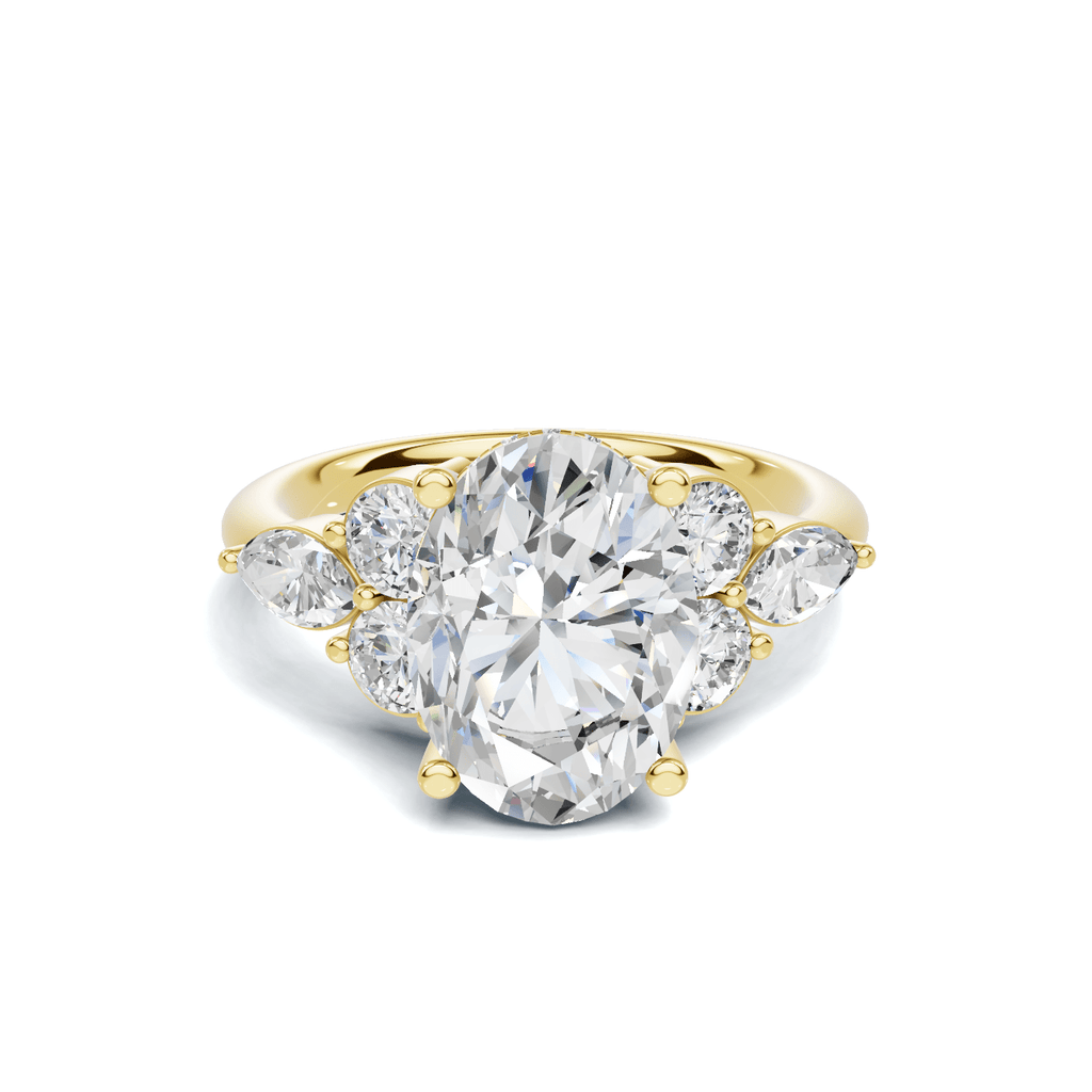 Exquisite Leaf Accent Ring
