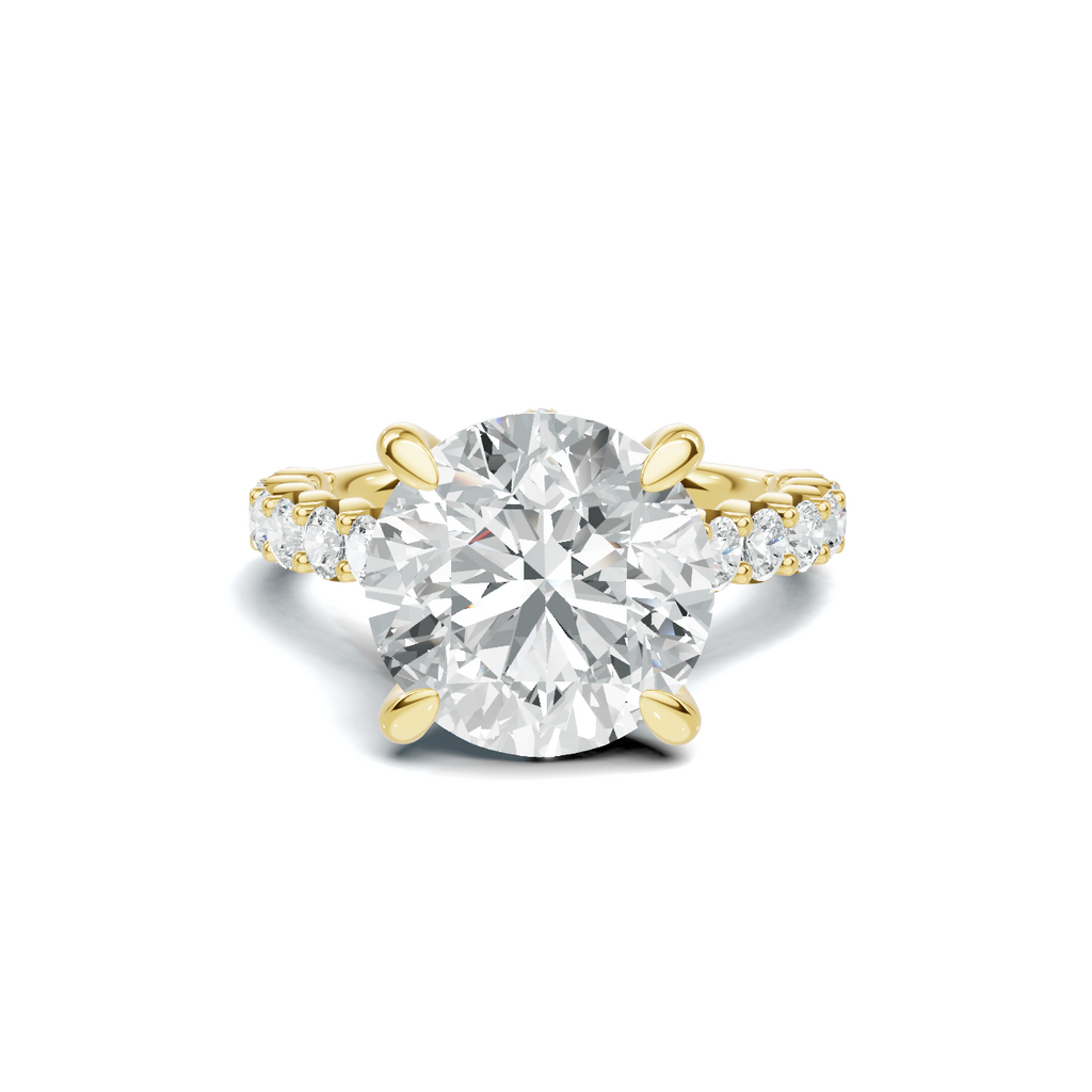 Pave Accented Gallery Ring