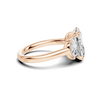 Three Stone Half Moon Ring