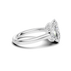 Three Stone Half Moon Ring