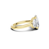 Three Stone Half Moon Ring