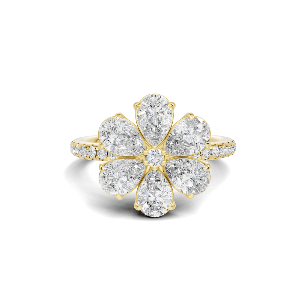 Luxe Floral Cluster Ring