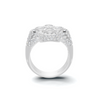 Floral Cluster Statement Ring