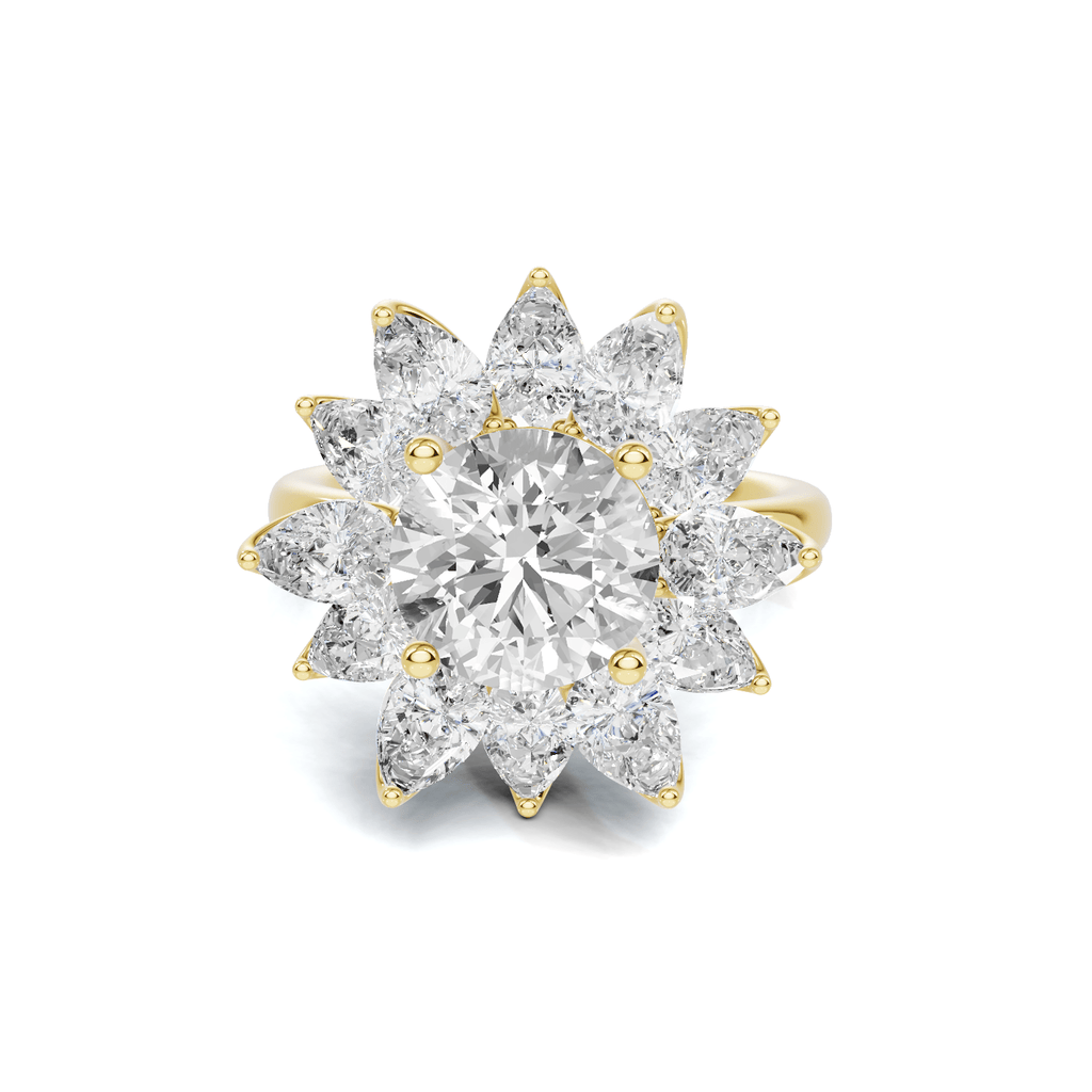 Floral Halo Ring