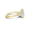 Grand Three Stone Accent Ring