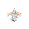 Marquise Accented Solitaire Ring