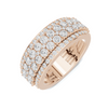 Luxe Triple Row Pave Ring