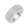 Luxe Triple Row Pave Ring