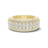 Luxe Triple Row Pave Ring