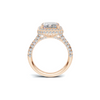 Brilliant Pave Halo Ring