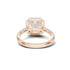 Brilliant Pave Halo Ring