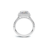 Brilliant Pave Halo Ring