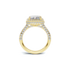 Brilliant Pave Halo Ring