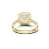 Brilliant Pave Halo Ring