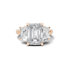 Grand Three Stone Pave Ring
