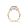 Grand Three Stone Pave Ring