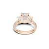 Grand Three Stone Pave Ring