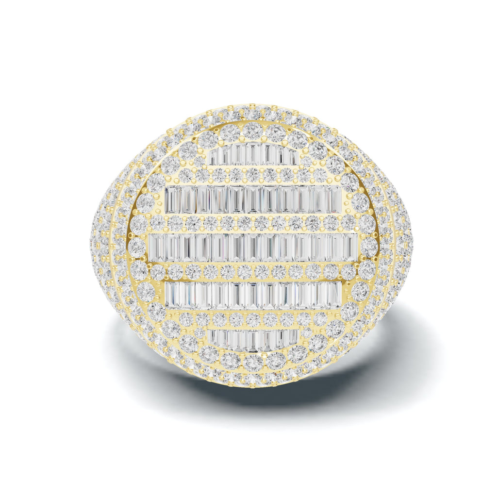 Pave Baguette Statement Ring