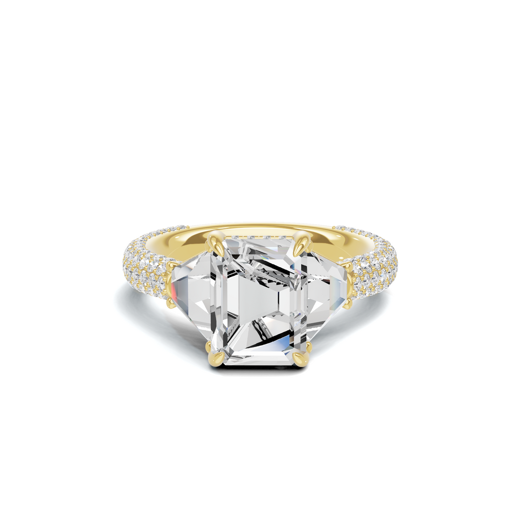 Trapezoid Accented Statement Ring