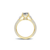 Trapezoid Accented Statement Ring