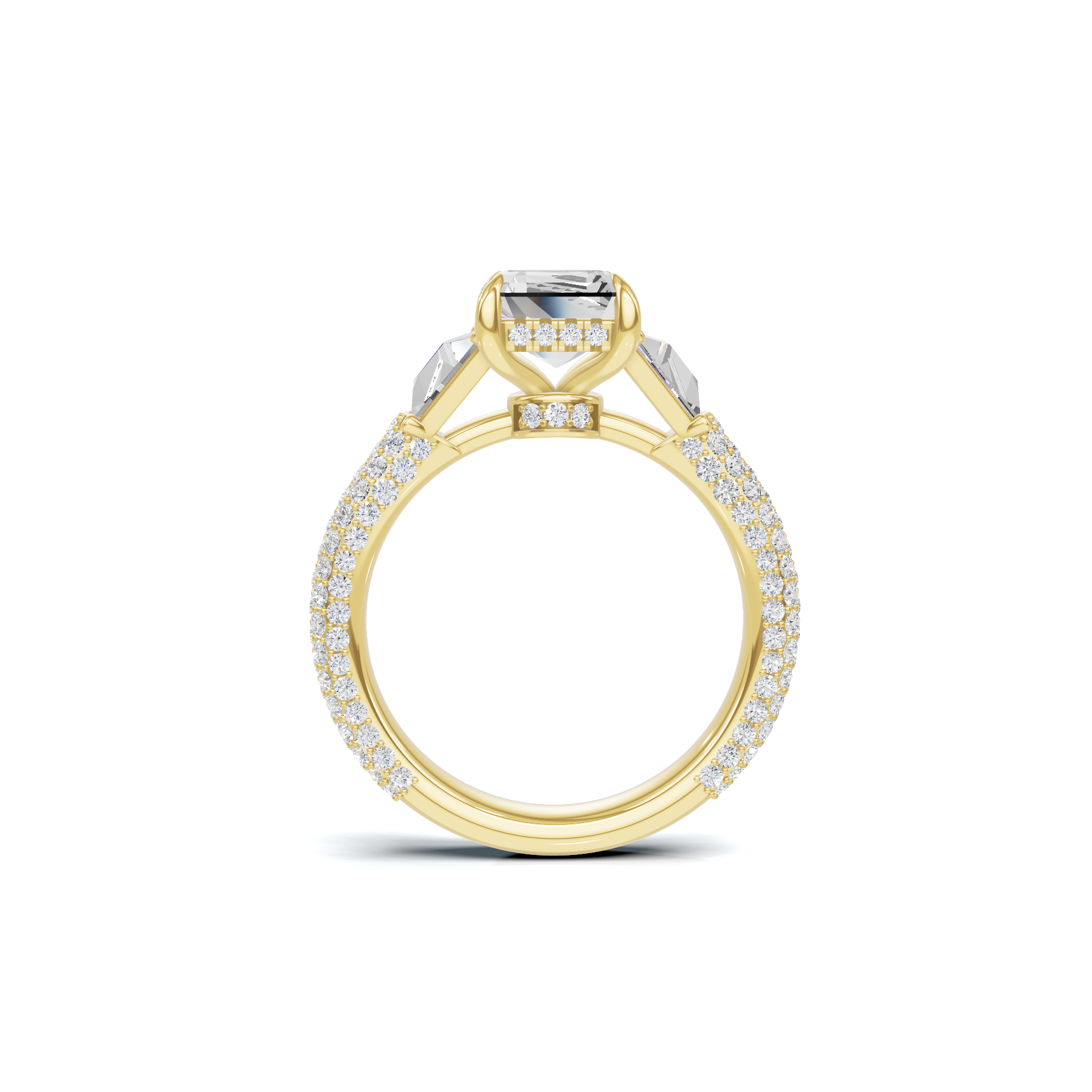 Trapezoid Accented Statement Ring