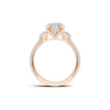 Three Stone Pave Ring