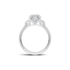 Three Stone Pave Ring