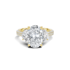 Three Stone Pave Ring