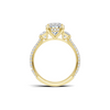 Three Stone Pave Ring