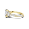 Three Stone Pave Ring