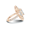 Grand Marquise Halo Ring