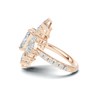 Grand Marquise Halo Ring