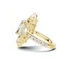 Grand Marquise Halo Ring