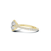 Pavé Petal Basket Ring