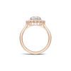 Teardrop Halo Ring