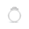 Teardrop Halo Ring