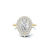 Teardrop Halo Ring