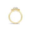 Teardrop Halo Ring