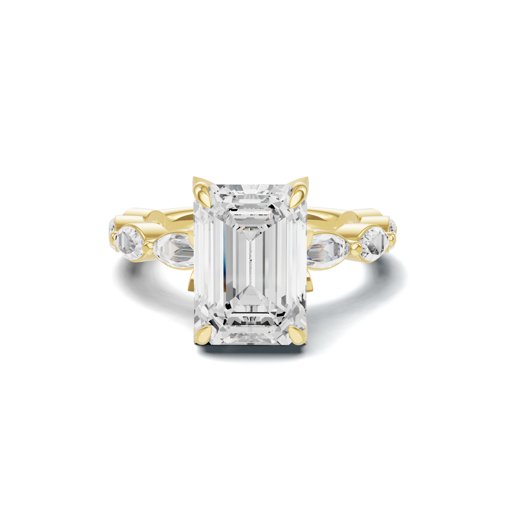 Elegant Marquise Accented Ring