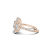 Floral Marquise Halo Ring