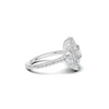 Floral Marquise Halo Ring