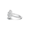 Floral Marquise Halo Ring