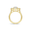 Floral Marquise Halo Ring